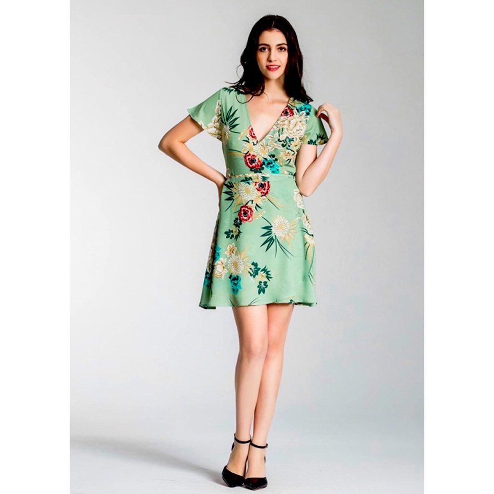 Boho floral dress